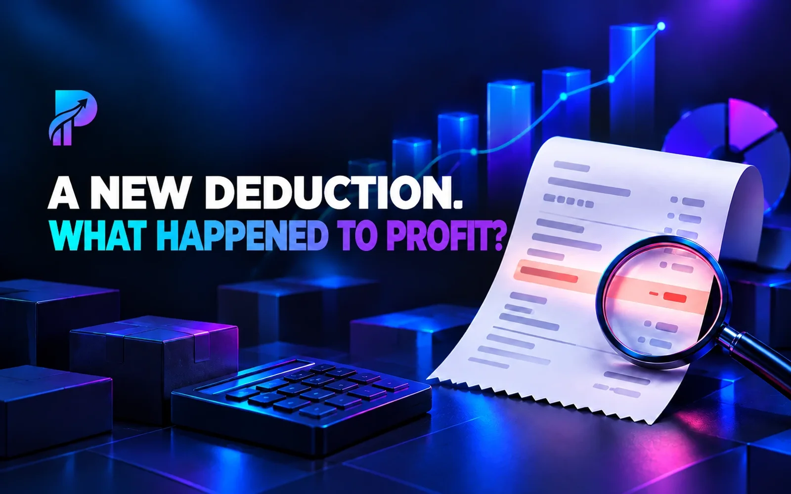 ProfitVena cover showing a new deduction in a sales report and SKU profit check