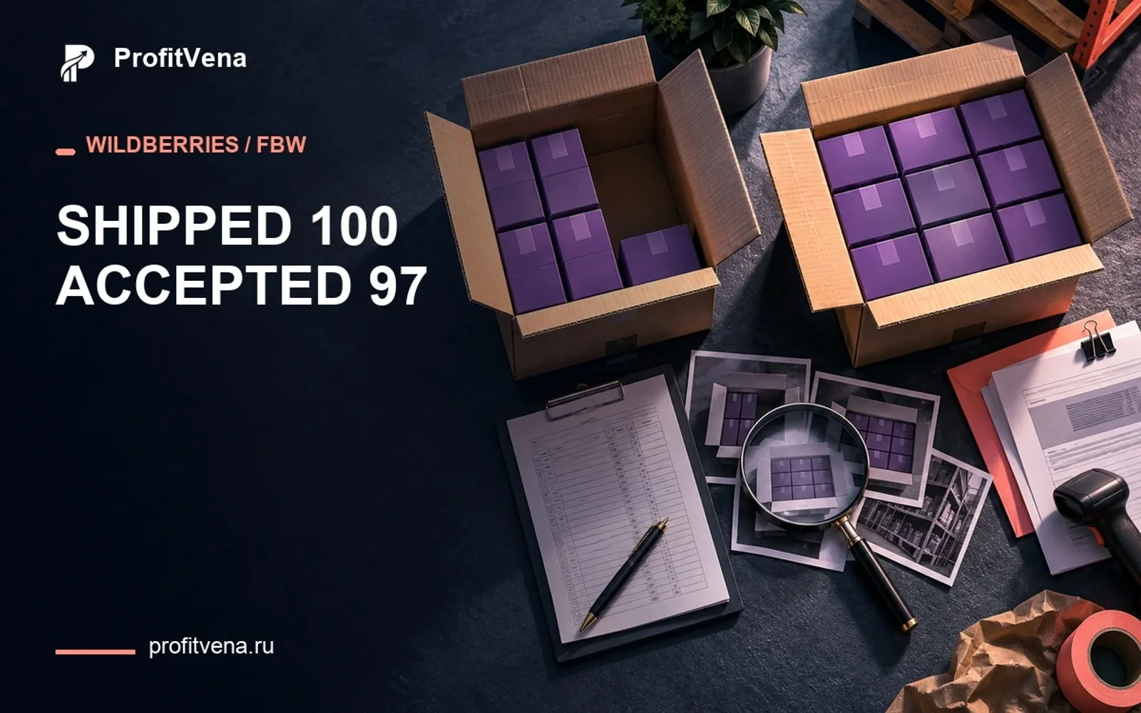 You shipped 100 units; WB accepted 97. Is that already a loss?